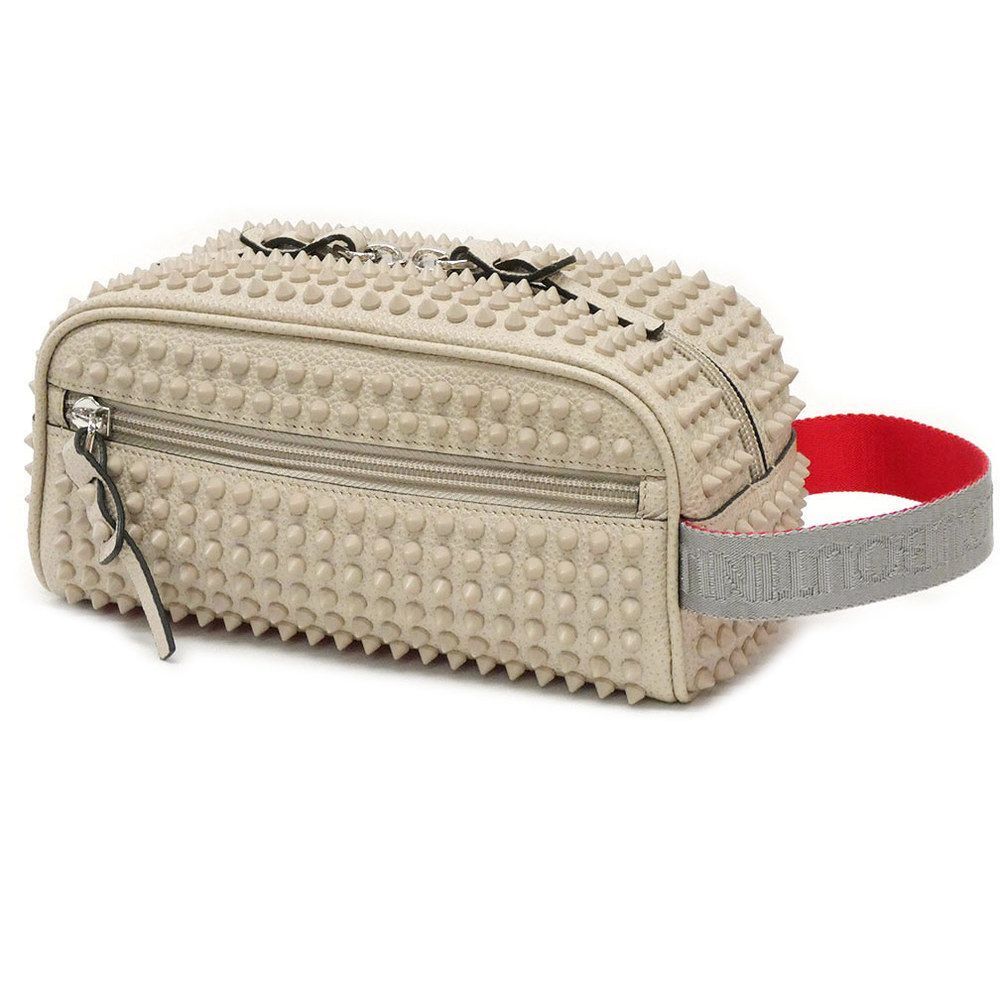 Christian Louboutin Blaster Spike Studs Second Bag Beige
